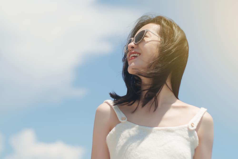 Portrait,Of,A,Cute,Asian,Teenager,Young,Woman,Stand,Against Haircuts & Styling in Bonita Springs, FL